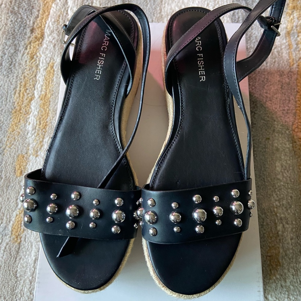 Platform Sandals Silver Studs - image 3